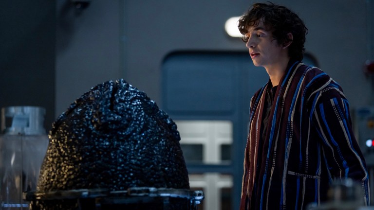 FX's Alien: Earth -- "Metamorphosi" -- Season 1, Episode 3 (Airs Tues, August 19) -- Pictured: Samuel Blenkin as Boy Kavalier. CR: Patrick Brown/FX