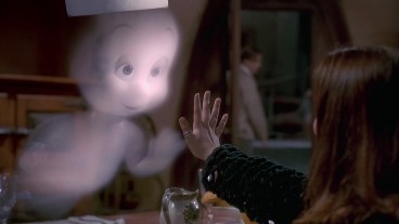 Screengrab featuring Casper the Friendly Ghost wearing a chef's hat in the 1995 film Casper.