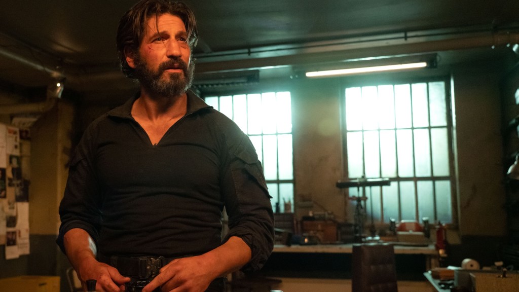 Frank Castle/The Punisher (Jon Bernthal) in Marvel Television's DAREDEVIL: BORN AGAIN, exclusively on Disney+. Photo by Giovanni Rufino. © 2025 MARVEL.