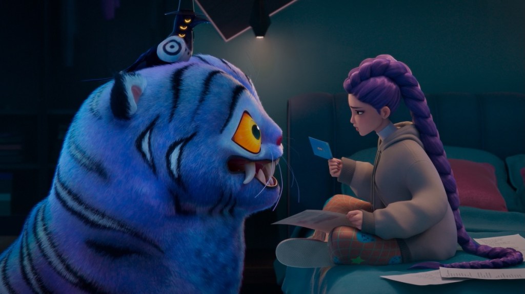 KPOP DEMON HUNTERS - (Right) Rumi (voice by ARDEN CHO). ©2025 Netflix