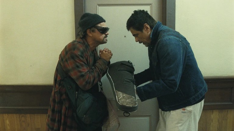 Leonardo Dicaprio and Benicio del Toro in One Battle After Another