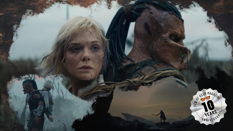 Weyland-Yutani synth and alien in Predator Badlands