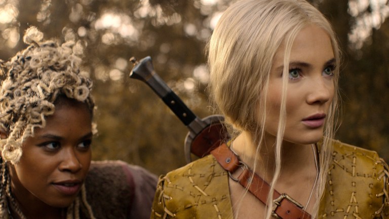 Freya Allan and Christelle Elwin in The Witcher Season 4