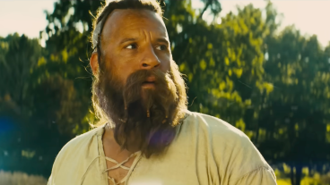 Vin Diesel with a beard in The Last Witch Hunter.