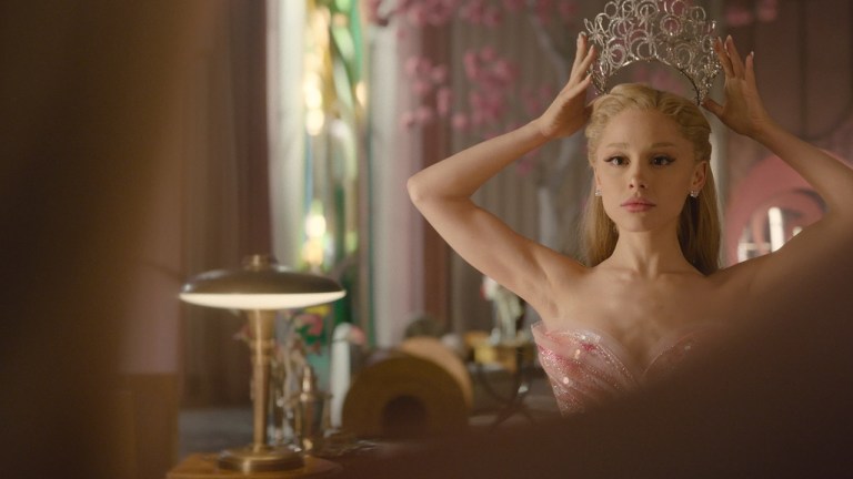 Ariana Granda is Glinda in WICKED FOR GOOD, directed by Jon M. Chu.