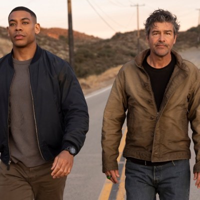 Aaron Pierre and Kyle Chandler in Lanterns