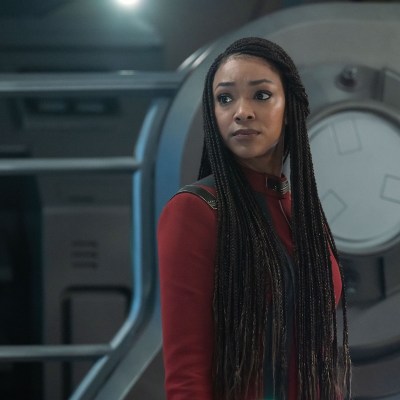 Sonequa Martin-Green as Burnham in Star Trek: Discovery, episode 9, season 5, streaming on Paramount+, 2023. Photo Credit: Michael Gibson/Paramount+