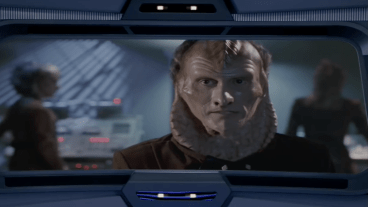 An alien in Star Trek: Voyager.