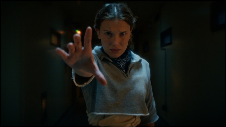 STRANGER THINGS: SEASON 5. Millie Bobby Brown as Eleven in Stranger Things: Season 5. Cr. COURTESY OF NETFLIX © 2025