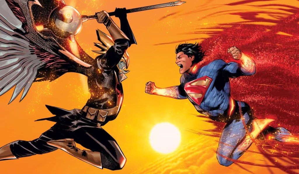 Hawkman vs Superman in Absolute Superman 16