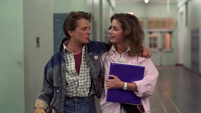 Marty McFly and Jennifer in Back to the Future