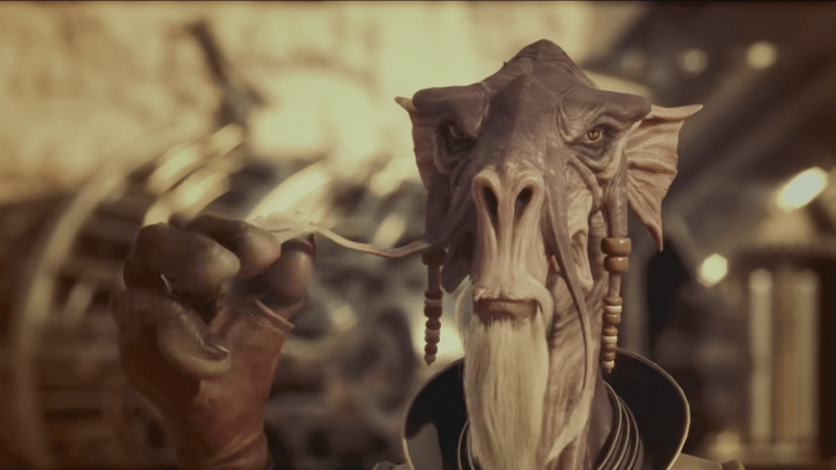 Sebulba in Star Wars pod racing game.