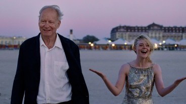 Stellan Skarsgard and Elle Fanning in Sentimental Value