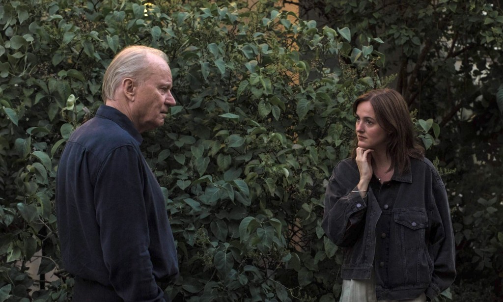 Stellan Skarsgard and nora in Sentimental Value