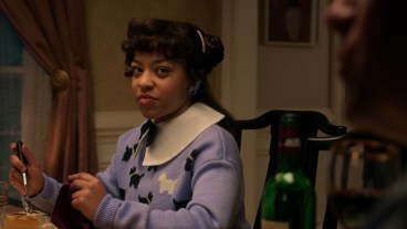 STRANGER THINGS: SEASON 5. Priah Ferguson as Erica Sinclair in Stranger Things: Season 5. Cr. COURTESY OF NETFLIX © 2025