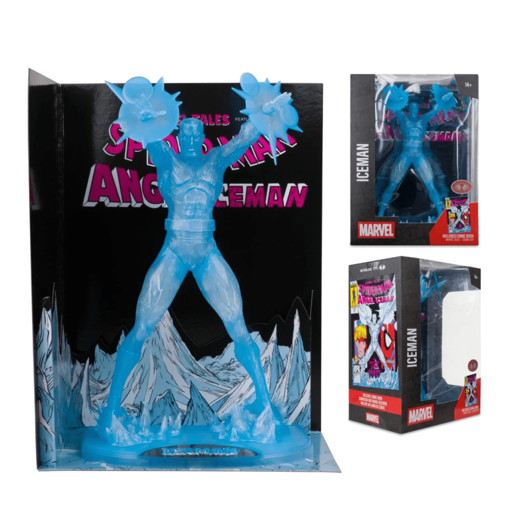 Iceman 1:6th scale Collectible With Scene Red Platinum Edition (Marvel Tales #229)