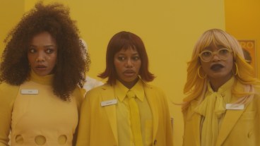 Taylour Paige, Naomi Ackie, and Keke Palmer in I Love Boosters.