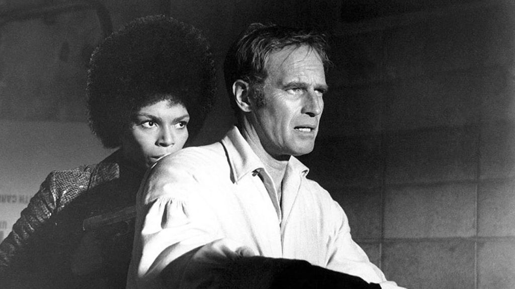 Charlton Heston fights mutants in a post-apocalyptic world that doesn’t quite convince.