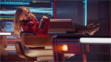 Holly Hunter as Nahla in Star Trek: Starfleet Academy, episode 1, season 1, streaming on Paramount+, 2025. Photo Credit: Brooke Palmer/Paramount+.
