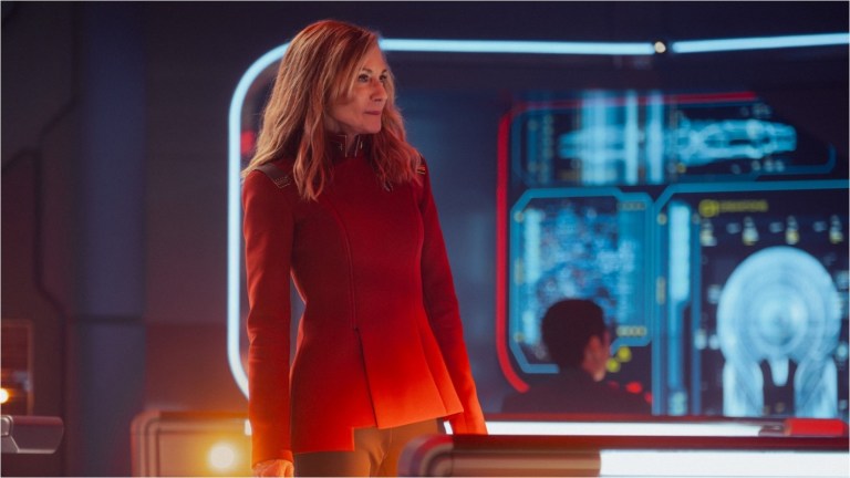 Holly Hunter†as†Nahla in Star Trek: Starfleet Academy, episode 1, season 1, streaming on Paramount+, 2025. Photo Credit: Brooke Palmer/Paramount+.