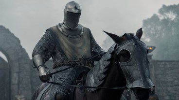 Peter Claffey as Ser Duncan the Tall, ready to joust, in A Knight of the Seven Kingdoms episode 5.