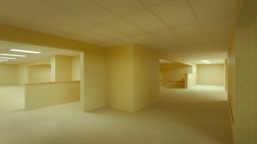 An image of the Backrooms from Backrooms.