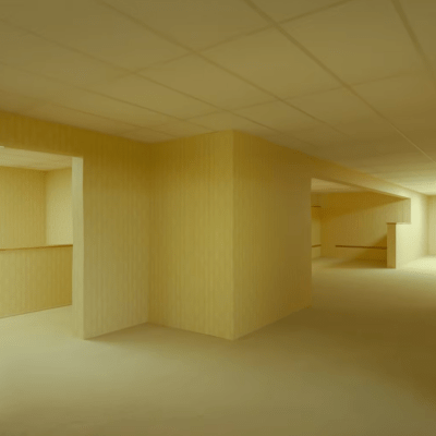 An image of the Backrooms from Backrooms.