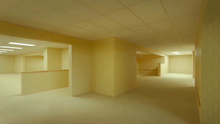 An image of the Backrooms from Backrooms.