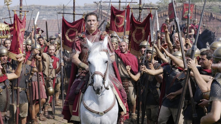 Ciaran Hinds as Caesar in Rome