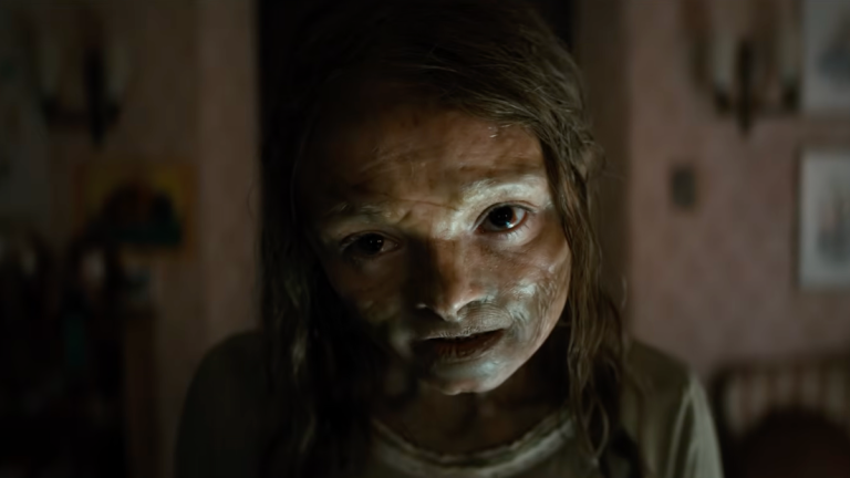 Undead Katie in an image from Lee Cronin's The Mummy