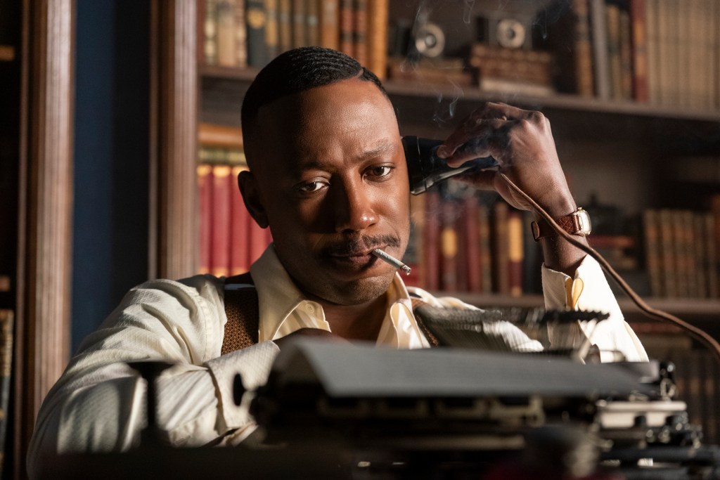 “Robbie Robertson” (Lamorne Morris) in a scene from Prime Video’s Spider-Noir (Courtesy of Aaron Epstein)
