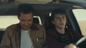 Timothée Chalamet and Matthew McConaughey in Interstellar