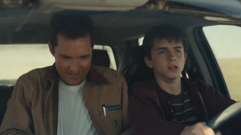 Timothée Chalamet and Matthew McConaughey in Interstellar