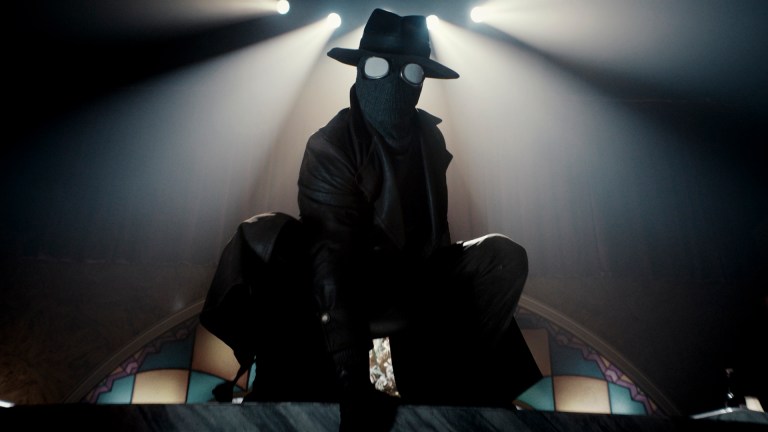 “The Spider” (Nicolas Cage) in a scene from Prime Video’s Spider-Noir (Courtesy of Prime Video)