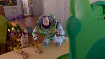 Woody and Buzz Lightyear in Disney and Pixar's TOY STORY 5. Photo courtesy of Pixar. © 2026 Disney/Pixar. All Rights Reserved.