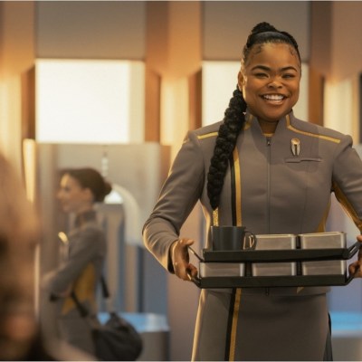 Kerrice Brooks as SAM in season 1, episode 5, of Star Trek: Starfleet Academy streaming on Paramount+. Photo Credit: Brooke Palmer/Paramount+