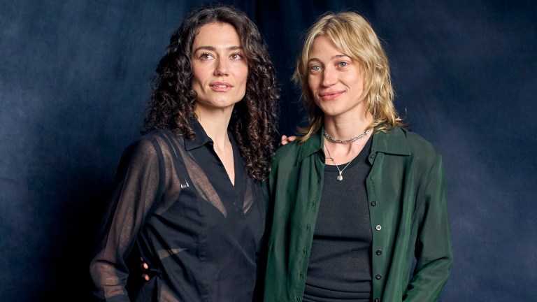 Hannah Shealy and Celine Sutter of Birth Is for P*ssies in the Den of Geek studio at SXSW 2026.