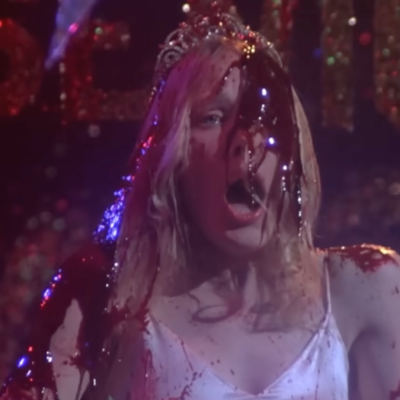 Sissy Spacek covered in blood in the original Carrie.