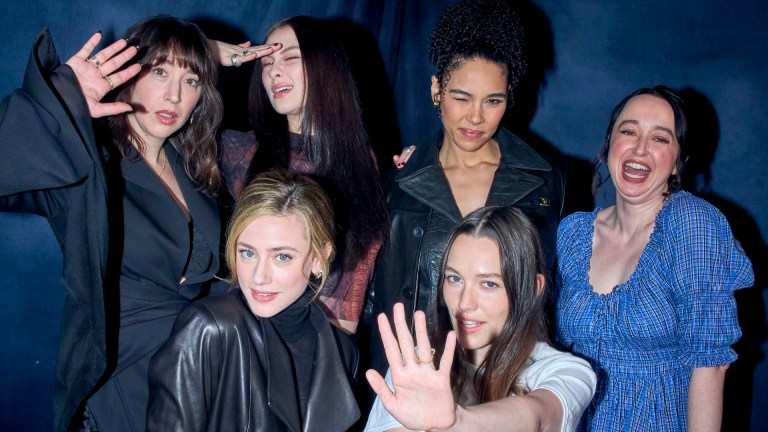 The cast and crew of Forbidden Fruits in Den of Geek studio at SXSW.