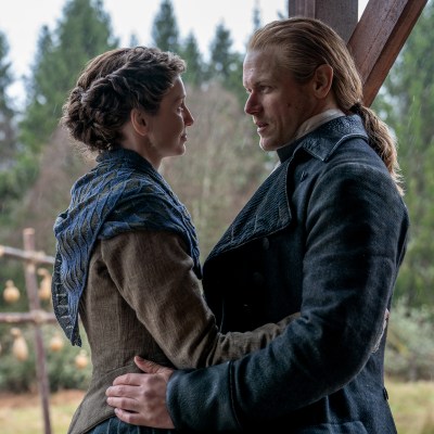 Caitríona Balfe and Sam Heughan in Outlander season 8