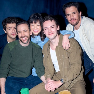 Gaten Matarazzo, Lulu Wilson, Jack Martin, Brian McElhaney, and Nick Kocher of Pizza Movie.