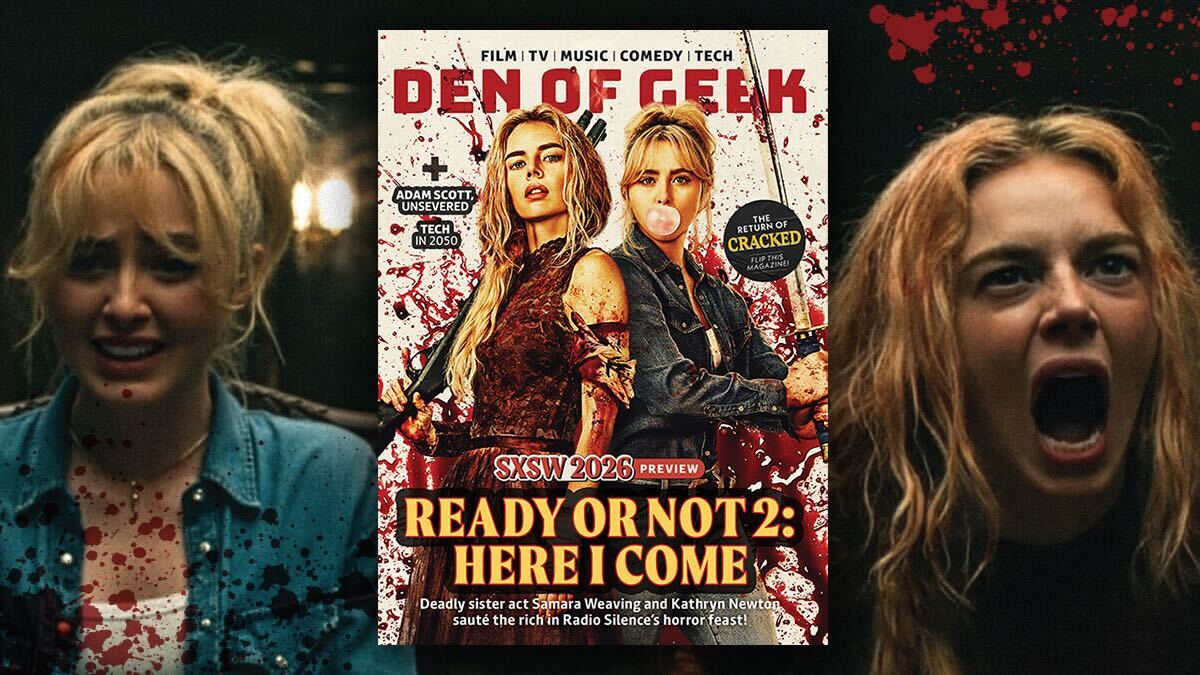 denofgeek.com - Rosie Fletcher - Ready or Not 2: Exclusive Look Inside Radio Silence and Samara Weaving's BBQ of the Rich