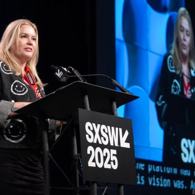 AUSTIN, TEXAS - MARCH 09: Claudette Godfrey, SWSW's head of film and TV, speaks on stage during 2025 SXSW at Austin Convention Center on March 09, 2025 in Austin, Texas. (Photo by Erika Goldring/Getty Images)