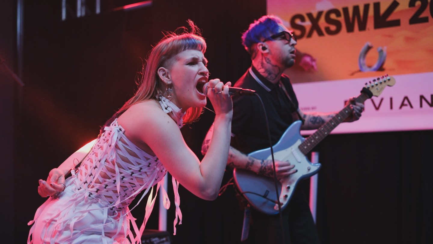 Aiko at the International Nights music showcase during SXSW Conference & Festivals at Rivian Park on March 10, 2025 in Austin, Texas. (Photo by Hubert Vestil/SXSW Conference & Festivals via Getty Images)