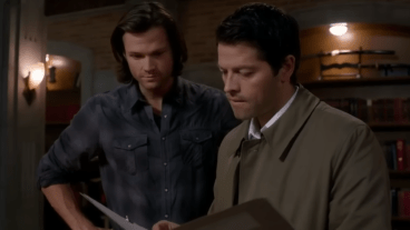 Jared Padalecki and Misha Collins in Supernatural