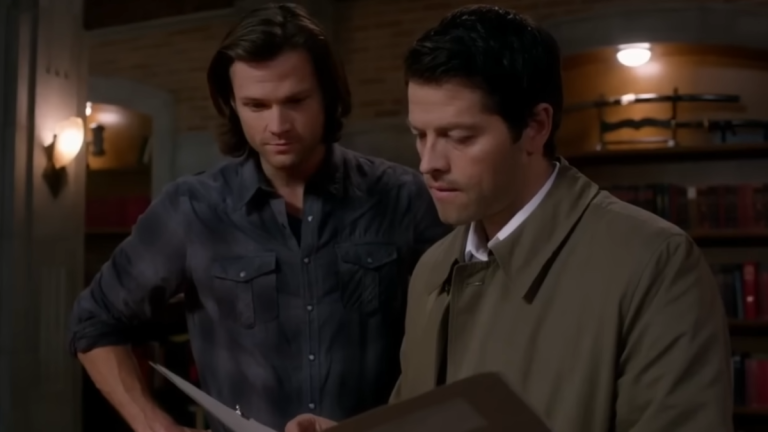 Jared Padalecki and Misha Collins in Supernatural