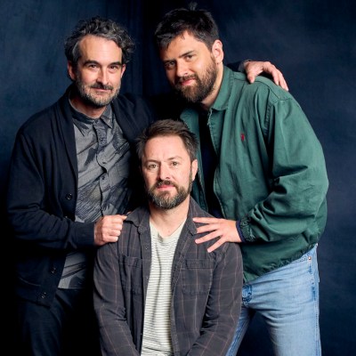 Jay Duplass, Cooper Raiff, and Adam Cayton-Holland in Den of Geek studio at SXSW 2026.