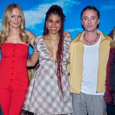 Mhya'la, Heather Graham, Zazie Beetz, Tom Felton, and Patricia Arquette talking They Will Kill You in Den of Geek studio at SXSW.