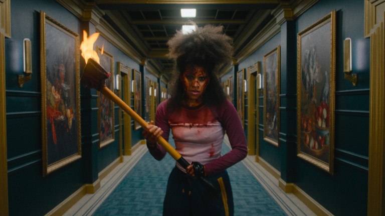 Zazie Beetz wields a fire axe in They Will Kill You.
