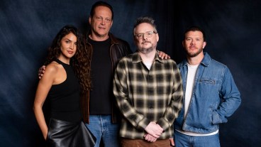 Vince Vaughn Eiza Gonzalez and cast of Mike and Nick